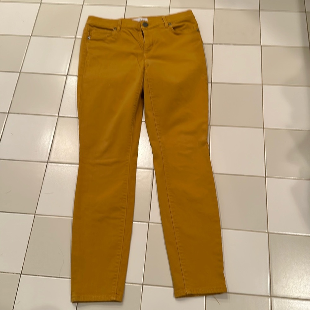 Loft mustard yellow modern skinny pants